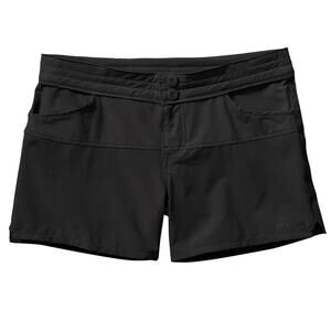 Patagonia Womens Size 4 Colorblock Stretch Wavefarer‎ Shorts Button Closure